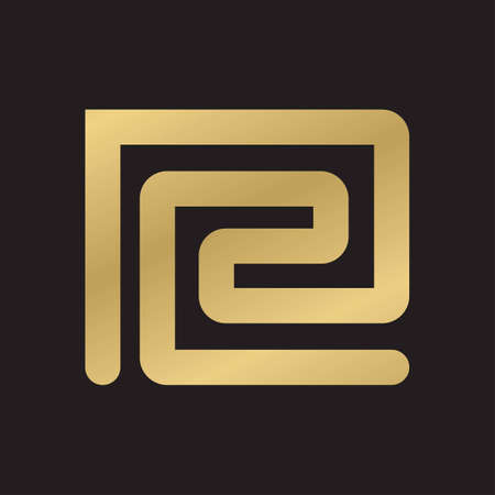 ZP, PZ, Abstract initial monogram letter alphabet logo designのイラスト素材