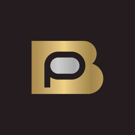 Alphabet Initials logo PB, BP, B and Pのイラスト素材