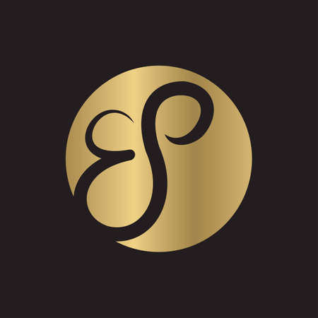 Alphabet Initials logo PB, BP, B and Pのイラスト素材