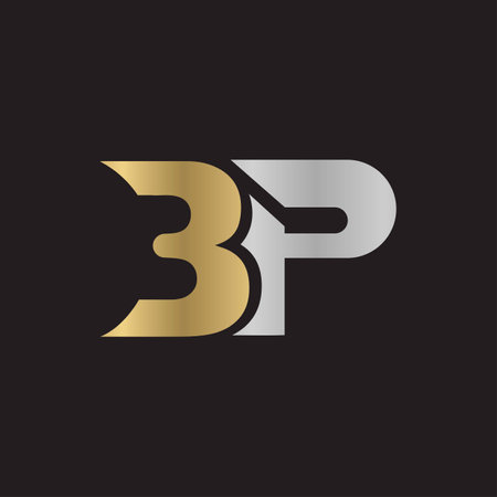 Alphabet letters Initials Monogram logo PB, BP, B and Pのイラスト素材