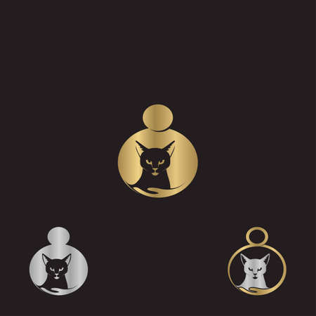 Animal care logo design templateのイラスト素材