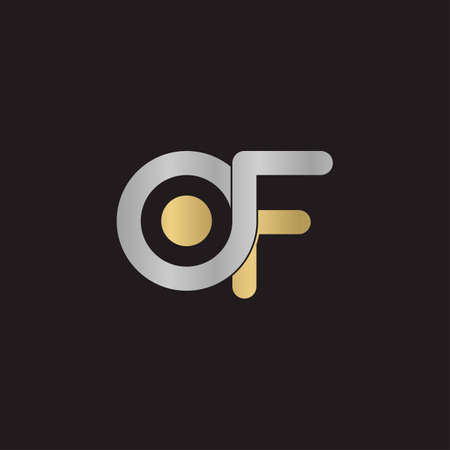 Alphabet Initials logo FO, OF, F and Oのイラスト素材