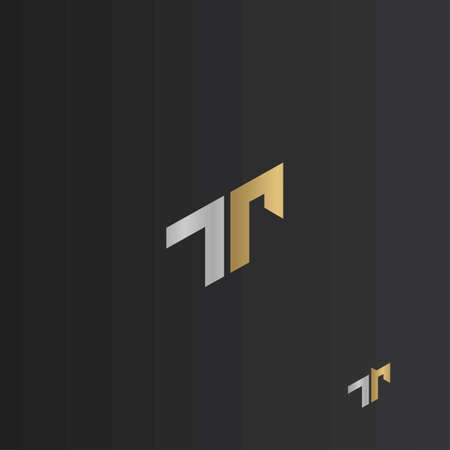 Alphabet Initials logo RT, TR, T and R