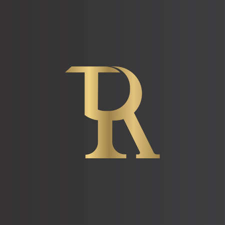 RT, TR, Abstract initial monogram letter alphabet logo designのイラスト素材