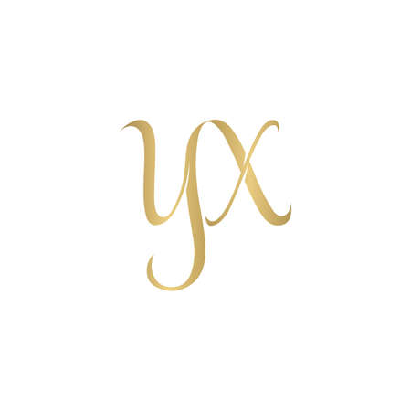 Alphabet Initials logo YX, XY, X and Yのイラスト素材