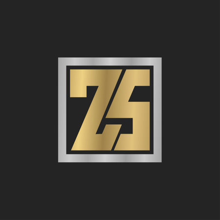 Alphabet Initials logo SZ, ZS, Z and S
