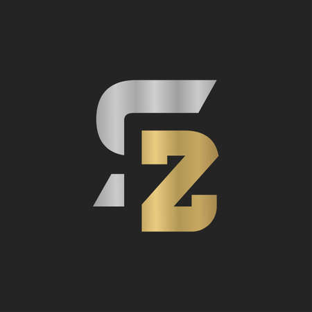 ZS or SZ logo and icon designのイラスト素材