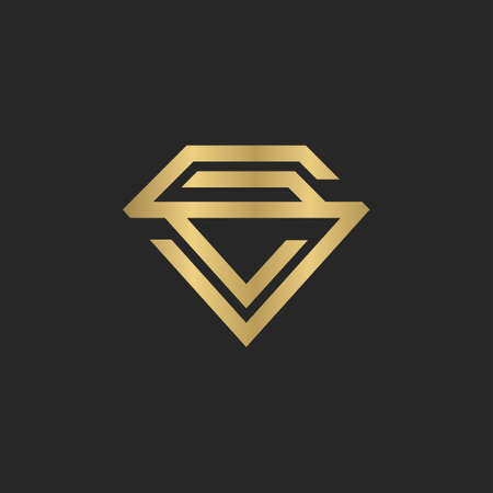 ZS or SZ logo and icon designのイラスト素材