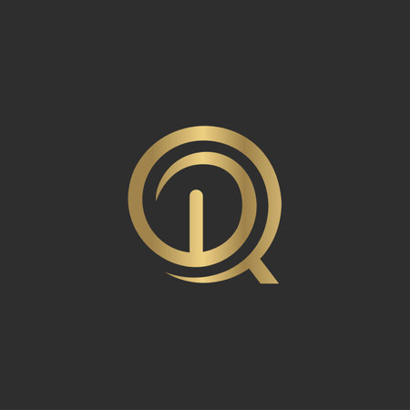 Alphabet letters Initials Monogram logo QW, WQ, W and Qのイラスト素材