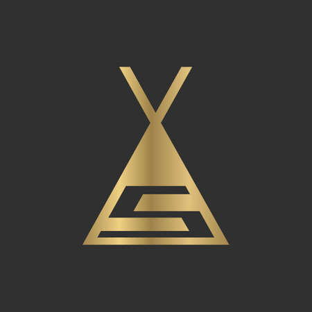 XS, SX, Abstract initial monogram letter alphabet icon designのイラスト素材