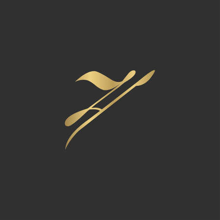 Alphabet Initials logo HZ, ZH, H and Zのイラスト素材