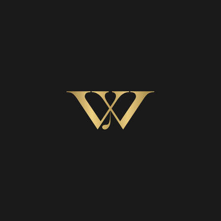 Alphabet Initials logo WY, YW, W and Yのイラスト素材