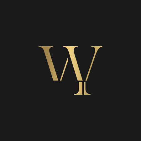 Alphabet Initials logo WY, YW, W and Yのイラスト素材