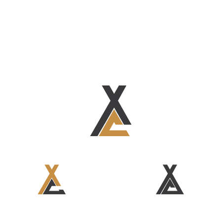 Alphabet letters Initials Monogram logo XC, CX, X and Cのイラスト素材