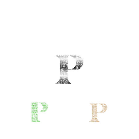 Initial letter pp logo or p logo vector design templateのイラスト素材