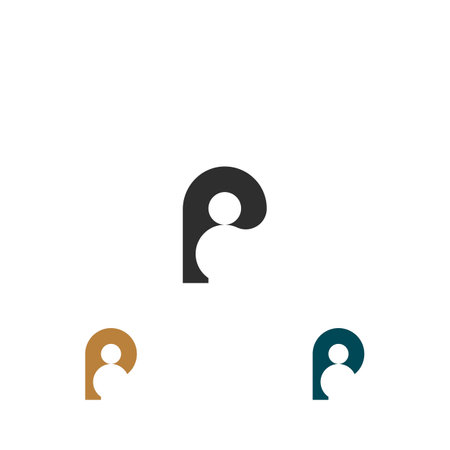Initial letter pp logo or p logo vector design templateのイラスト素材