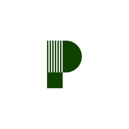 Initial letter pp logo or p logo vector design templateのイラスト素材