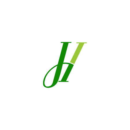 Alphabet letters Initials Monogram logo JH, HJ, H and Jのイラスト素材
