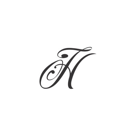 HJ or JH logo and icon designのイラスト素材