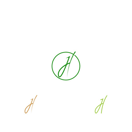 Alphabet letters Initials Monogram logo JH, HJ, H and Jのイラスト素材