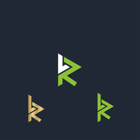 LR or RL logo and icon designのイラスト素材