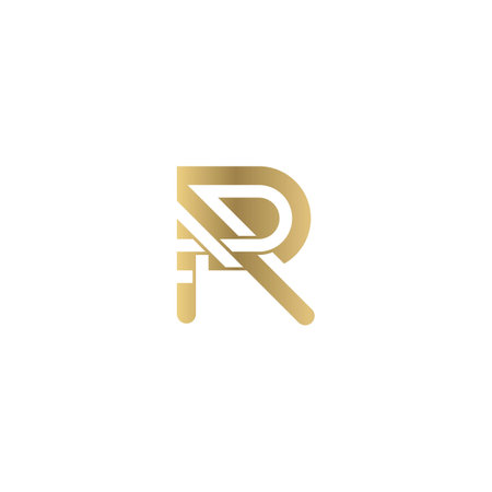 R or RR logo and icon designのイラスト素材