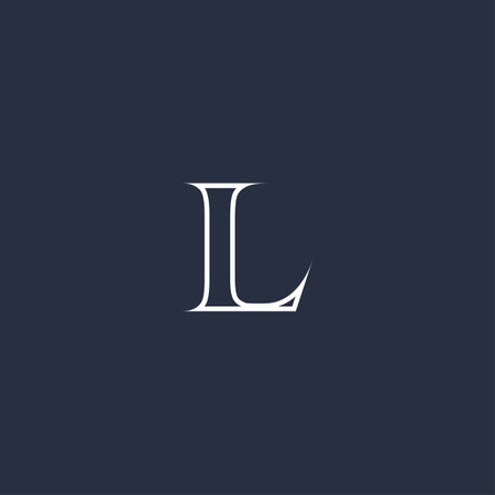 Alphabet letters Initials Monogram logo LL, L,のイラスト素材