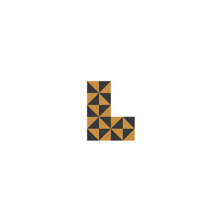 Alphabet letters Initials Monogram logo LL, L,のイラスト素材
