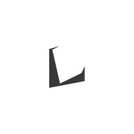 Alphabet letters Initials Monogram logo LL, L,のイラスト素材