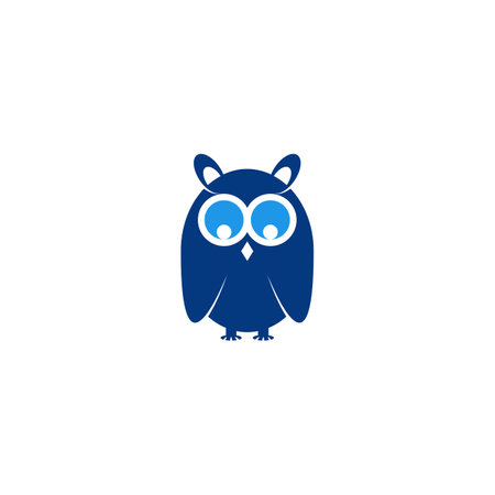 Owl Logo icon shield wing creative Modern Design. Owl logo with leaf icon vector.のイラスト素材