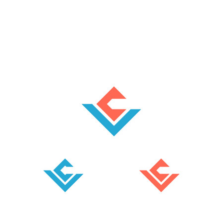 Alphabet letters Initials Monogram logo CL, LC, L and Cのイラスト素材