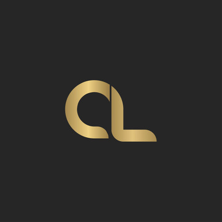 Alphabet letters Initials Monogram logo CL, LC, L and Cのイラスト素材