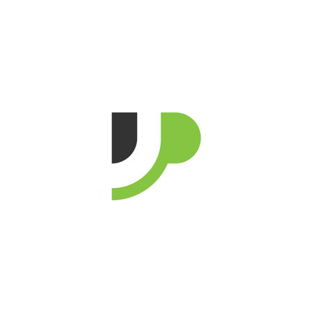 Alphabet Initials logo UP, PU, U and Pのイラスト素材