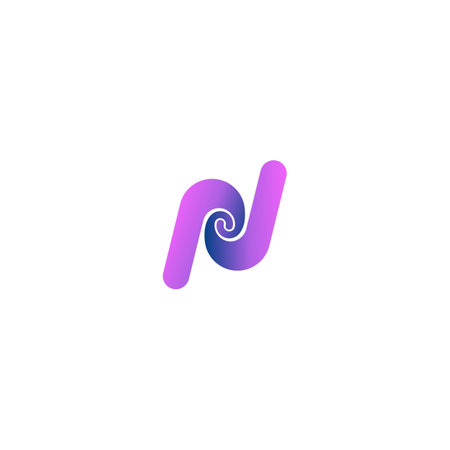 Alphabet Initials logo NN, N, N and Nのイラスト素材