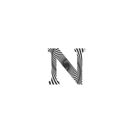 Alphabet Initials logo NN, N, N and Nのイラスト素材