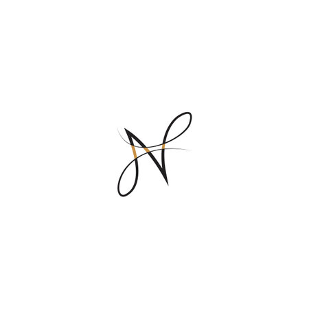 Alphabet Initials logo NN, N, N and Nのイラスト素材
