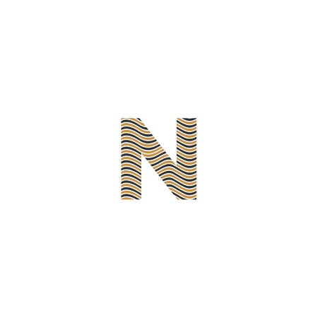 Alphabet Initials logo NN, N, N and Nのイラスト素材