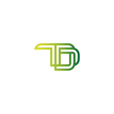 Alphabet Initials logo TD, DT, T and Dのイラスト素材