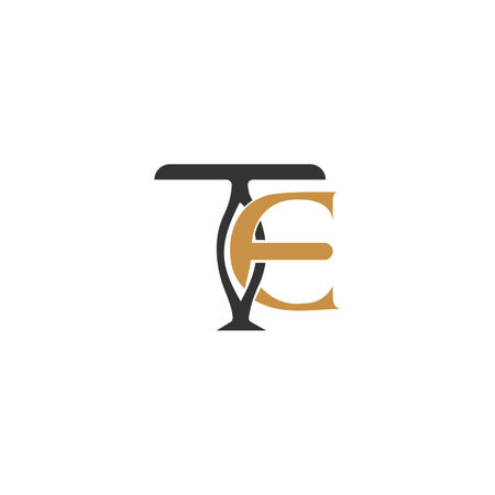 Alphabet letters Initials Monogram logo ET, TE, E and Tのイラスト素材