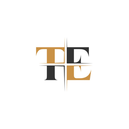 Alphabet letters Initials Monogram logo ET, TE, E and Tのイラスト素材