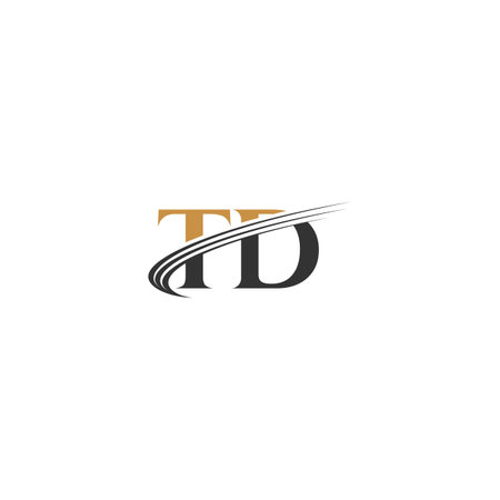 Alphabet Initials logo TD, DT, T and Dのイラスト素材