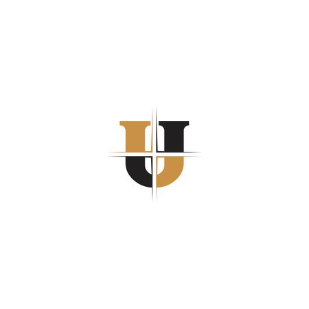 Alphabet Initials logo UU and Uのイラスト素材