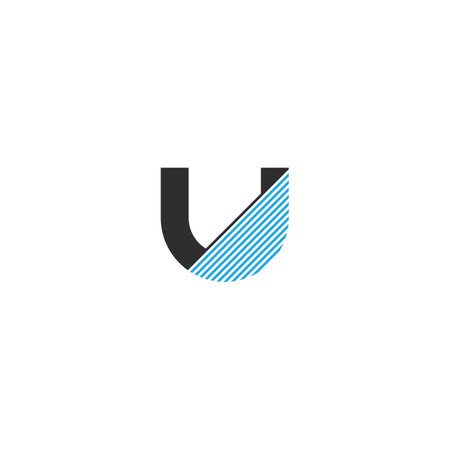 Alphabet Initials logo UU and Uのイラスト素材