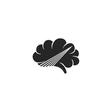 Brain logo design with tech connect designのイラスト素材