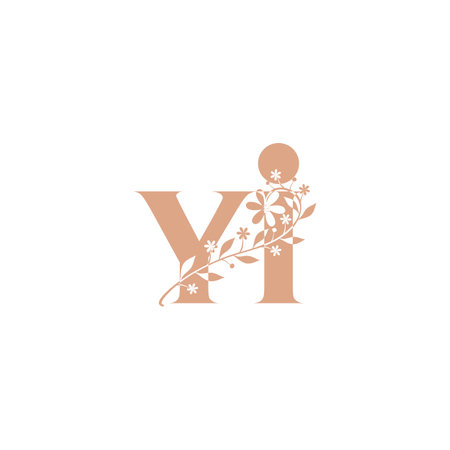 Alphabet Initials logo IY, YI, I and Yのイラスト素材