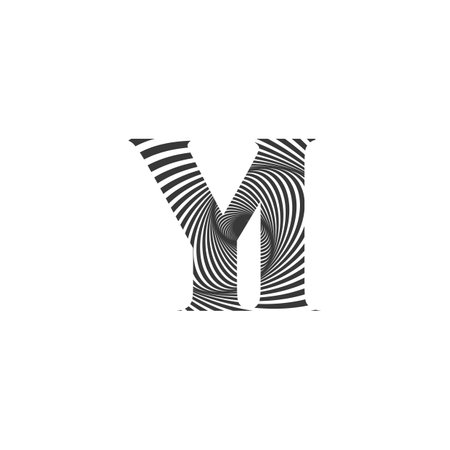 Alphabet Initials logo IY, YI, I and Yのイラスト素材
