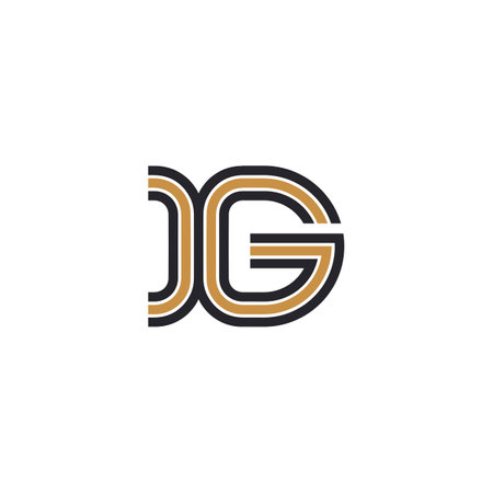 Alphabet Initials logo GX, XG, X and Gのイラスト素材