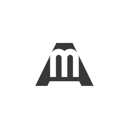 Alphabet Initials logo AM, MA, M and Aのイラスト素材