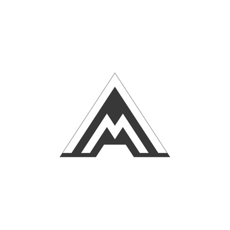 Alphabet Initials logo AM, MA, M and Aのイラスト素材