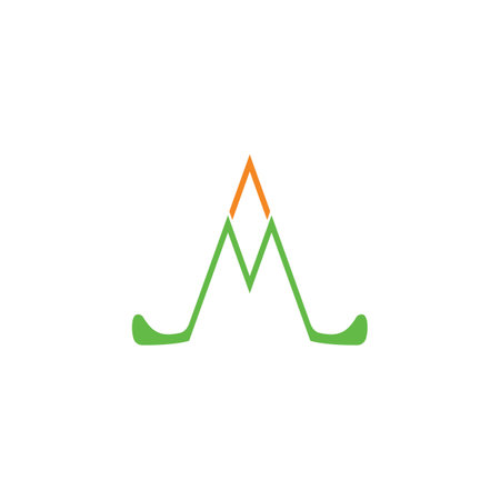 Alphabet Initials logo AM, MA, M and Aのイラスト素材